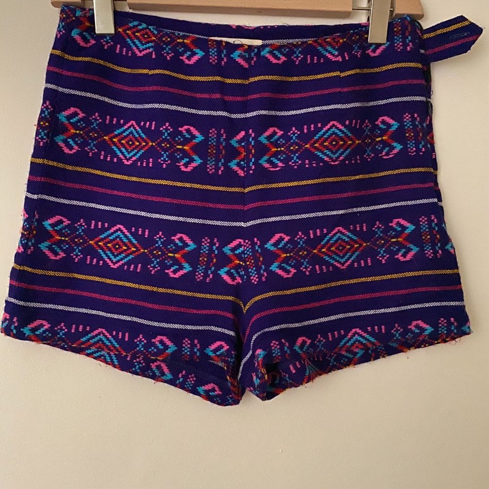 Kenny purple cotton shorts